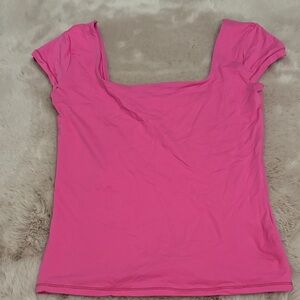 PINK Victoria's Secret Bright Pink Short Sleeve Top
